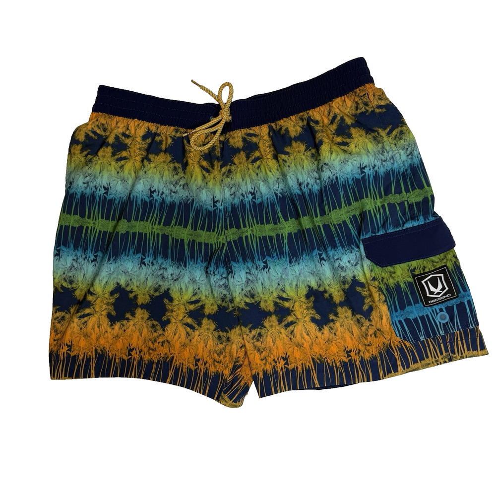 RedSand Men’s Swim Trunks With Brief Multicolor Elastic With Drawstring XL